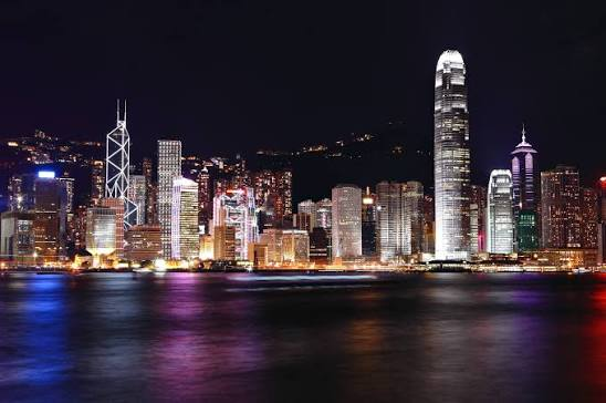 香港維多利亞港夜景
